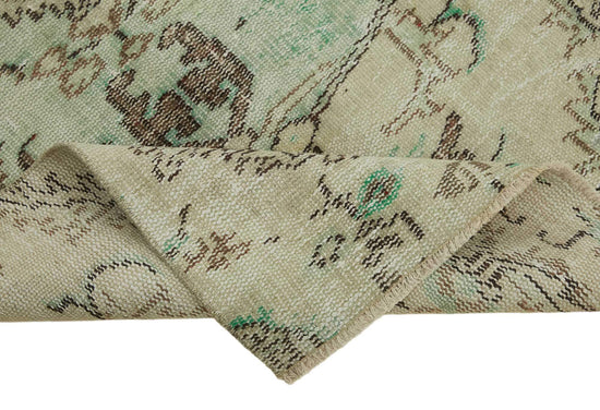 3x7 Beige Turkish Vintage Area Rug - 45798