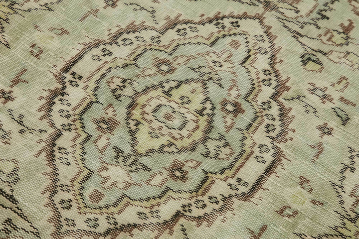 4x7 Beige Turkish Vintage Area Rug - 45799