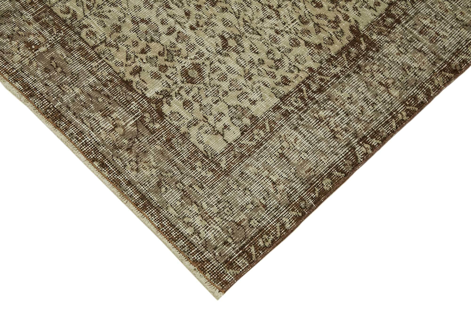 4x6 Beige Turkish Vintage Area Rug - 45801