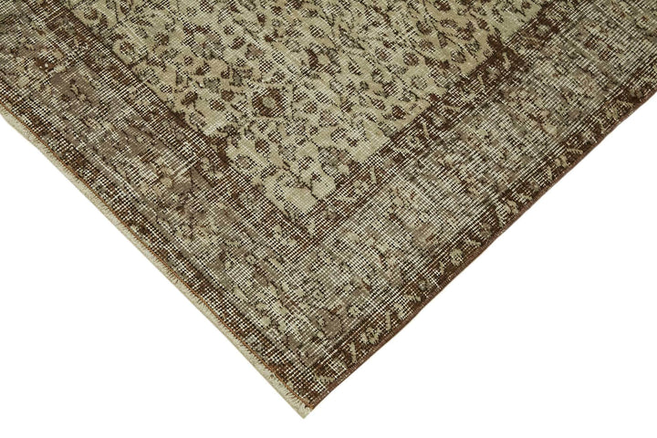 4x6 Beige Turkish Vintage Area Rug - 45801