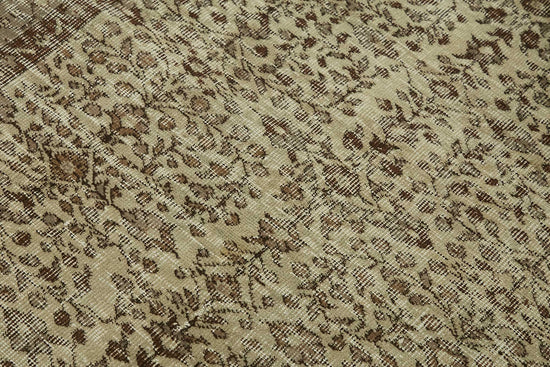 4x6 Beige Turkish Vintage Area Rug - 45801