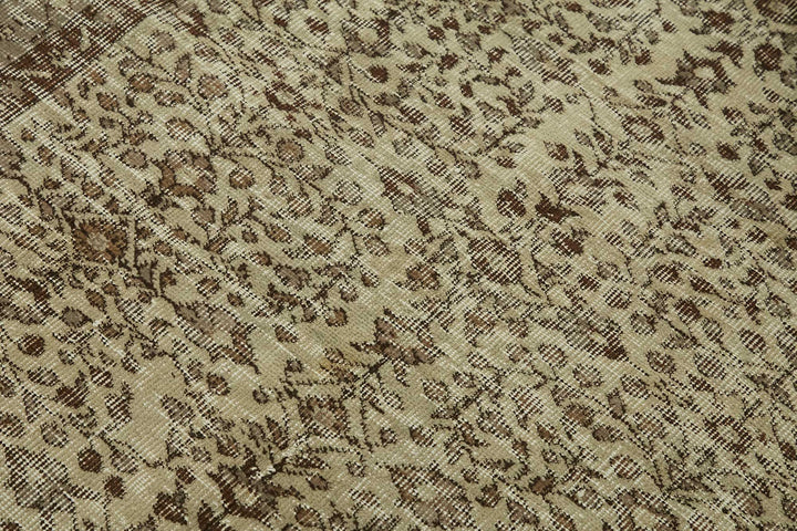 4x6 Beige Turkish Vintage Area Rug - 45801
