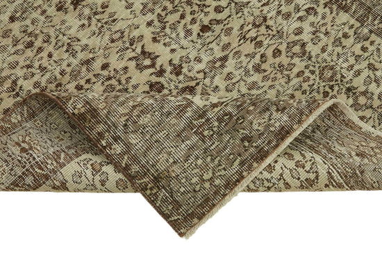 4x6 Beige Turkish Vintage Area Rug - 45801