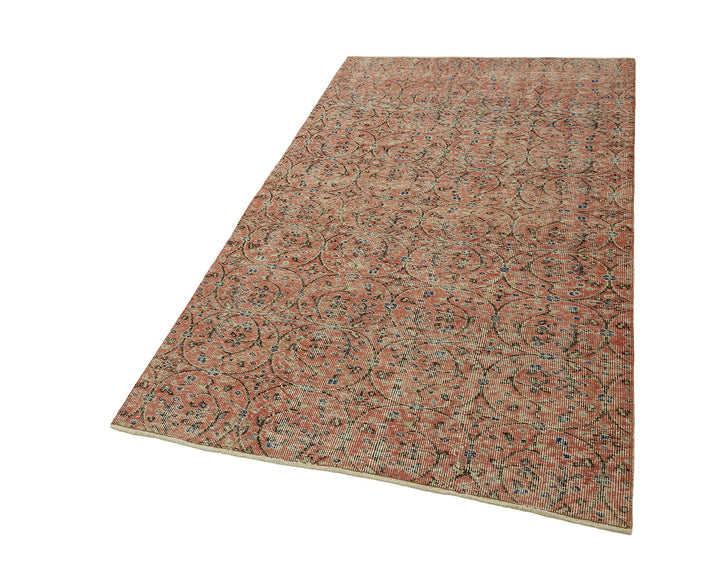 4x6 Red Turkish Vintage Area Rug - 45803