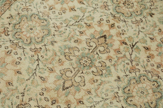 4x7 Beige Turkish Vintage Area Rug - 45804