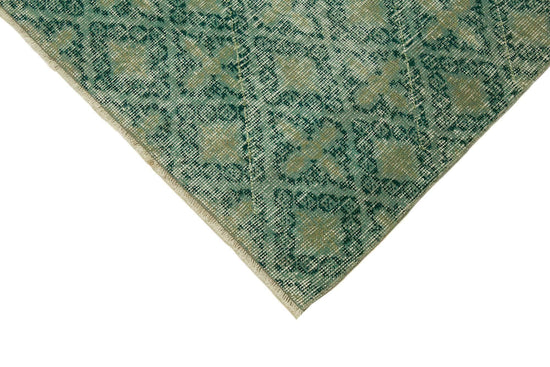 4x7 Green Turkish Vintage Area Rug - 45812