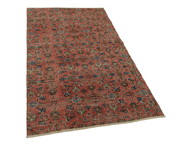 3x6 Beige Turkish Vintage Area Rug - 45816
