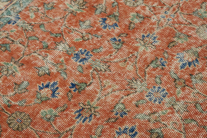 4x7 Beige Turkish Vintage Area Rug - 45819