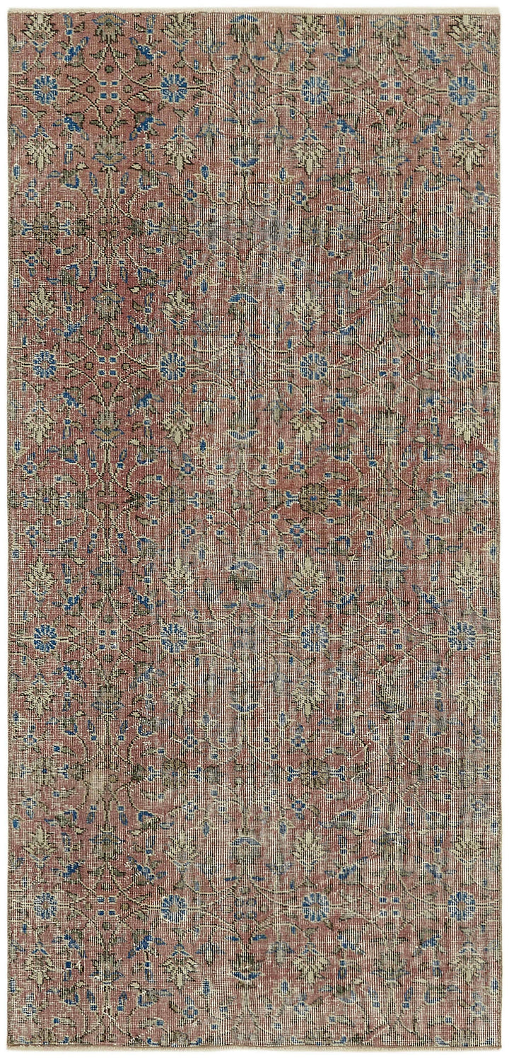 3x7 Beige Turkish Vintage Area Rug - 45823