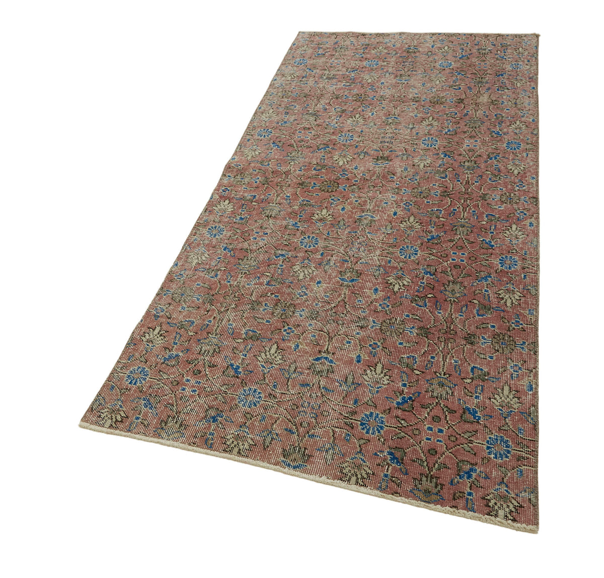 3x7 Beige Turkish Vintage Area Rug - 45823
