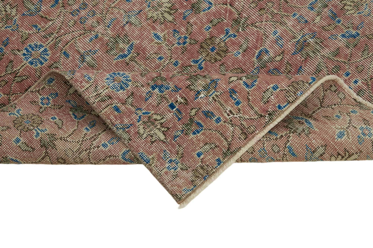 3x7 Beige Turkish Vintage Area Rug - 45823