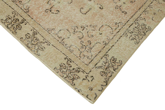 4x7 Beige Turkish Vintage Area Rug - 45825