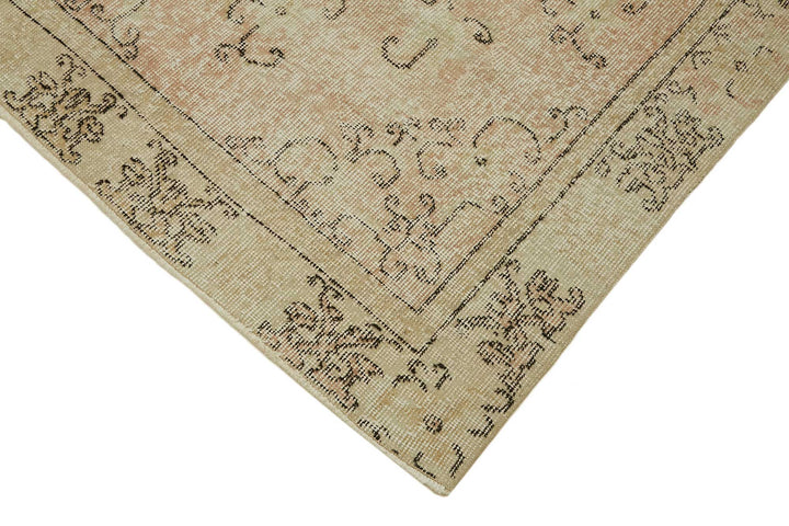 4x7 Beige Turkish Vintage Area Rug - 45825