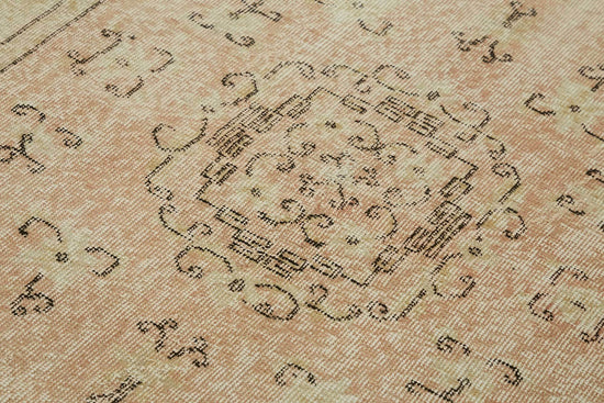 4x7 Beige Turkish Vintage Area Rug - 45825