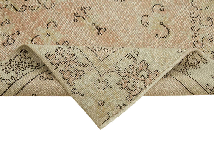 4x7 Beige Turkish Vintage Area Rug - 45825