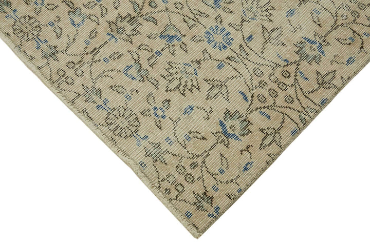 4x7 Beige Turkish Vintage Area Rug - 45827