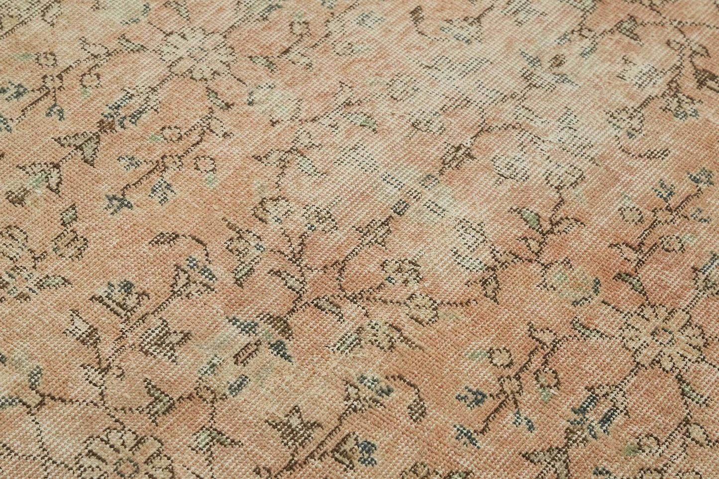 4x7 Beige Turkish Vintage Area Rug - 45830