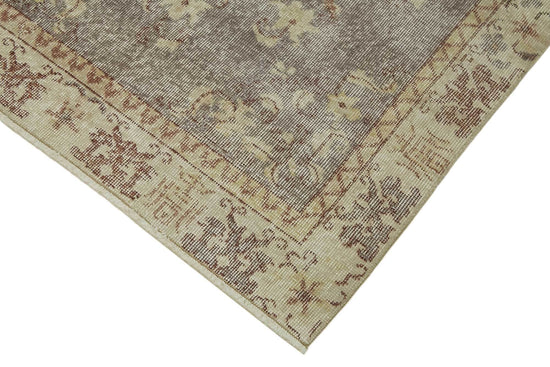 4x7 Beige Turkish Vintage Area Rug - 45832