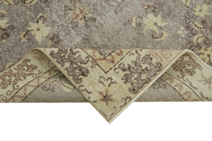 4x7 Beige Turkish Vintage Area Rug - 45832