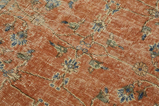 4x6 Beige Turkish Vintage Area Rug - 45833