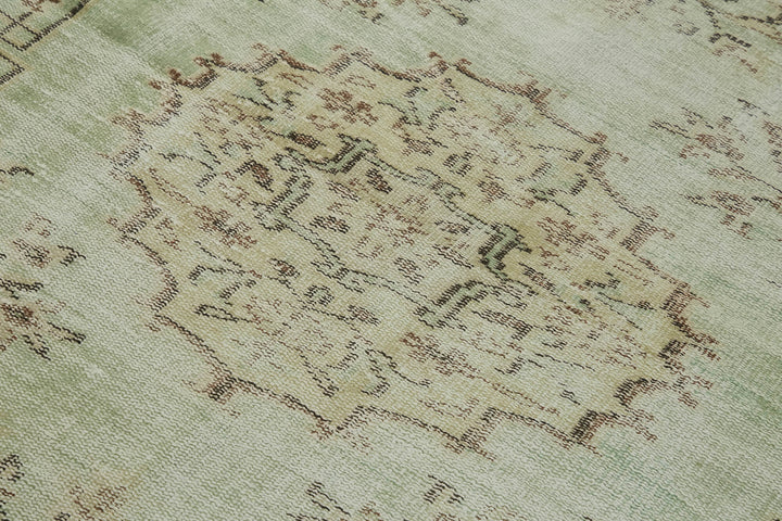 4x7 Beige Turkish Vintage Area Rug - 45838