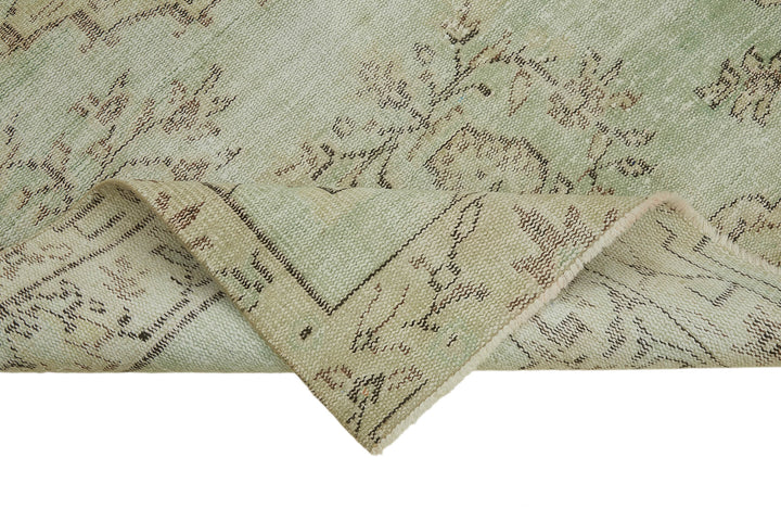 4x7 Beige Turkish Vintage Area Rug - 45838