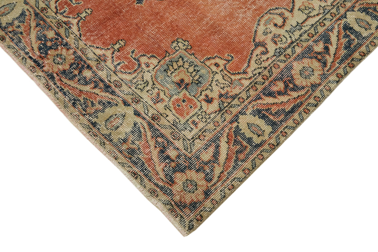 4x6 Red Turkish Vintage Area Rug - 45841