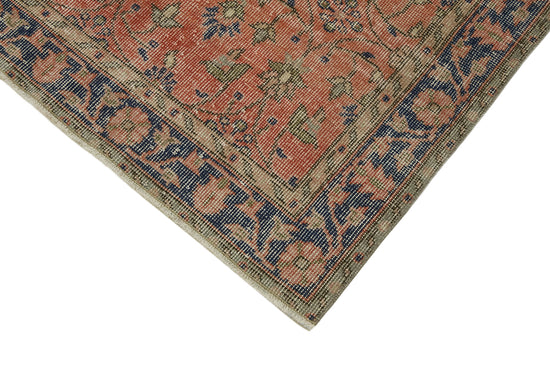 4x7 Red Turkish Vintage Area Rug - 45845