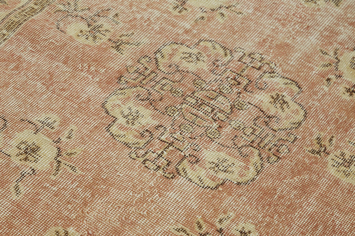 4x7 Beige Turkish Vintage Area Rug - 45849