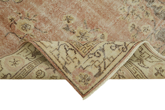 4x7 Beige Turkish Vintage Area Rug - 45849
