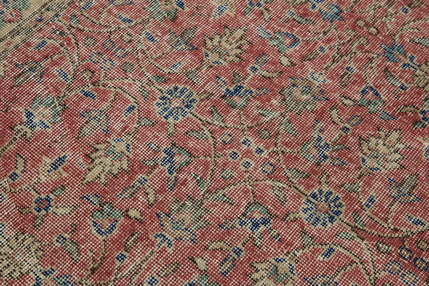 4x7 Red Turkish Vintage Area Rug - 45850