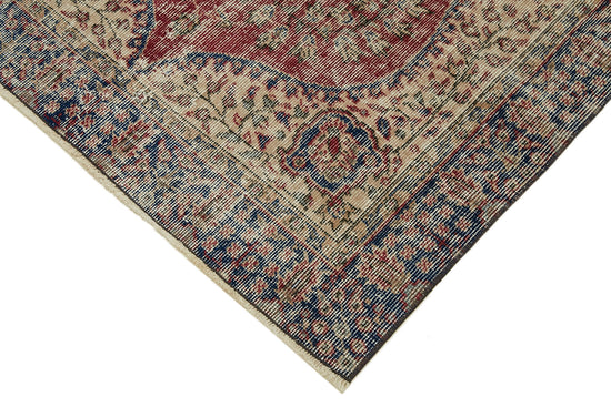 4x6 Red Turkish Vintage Area Rug - 45854
