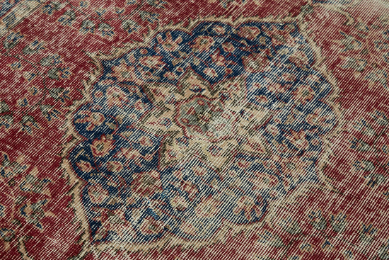 4x6 Red Turkish Vintage Area Rug - 45854