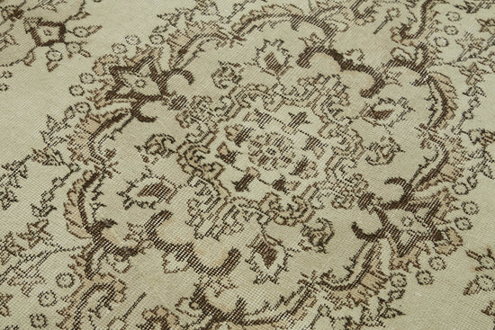 4x7 Beige Turkish Vintage Area Rug - 45856