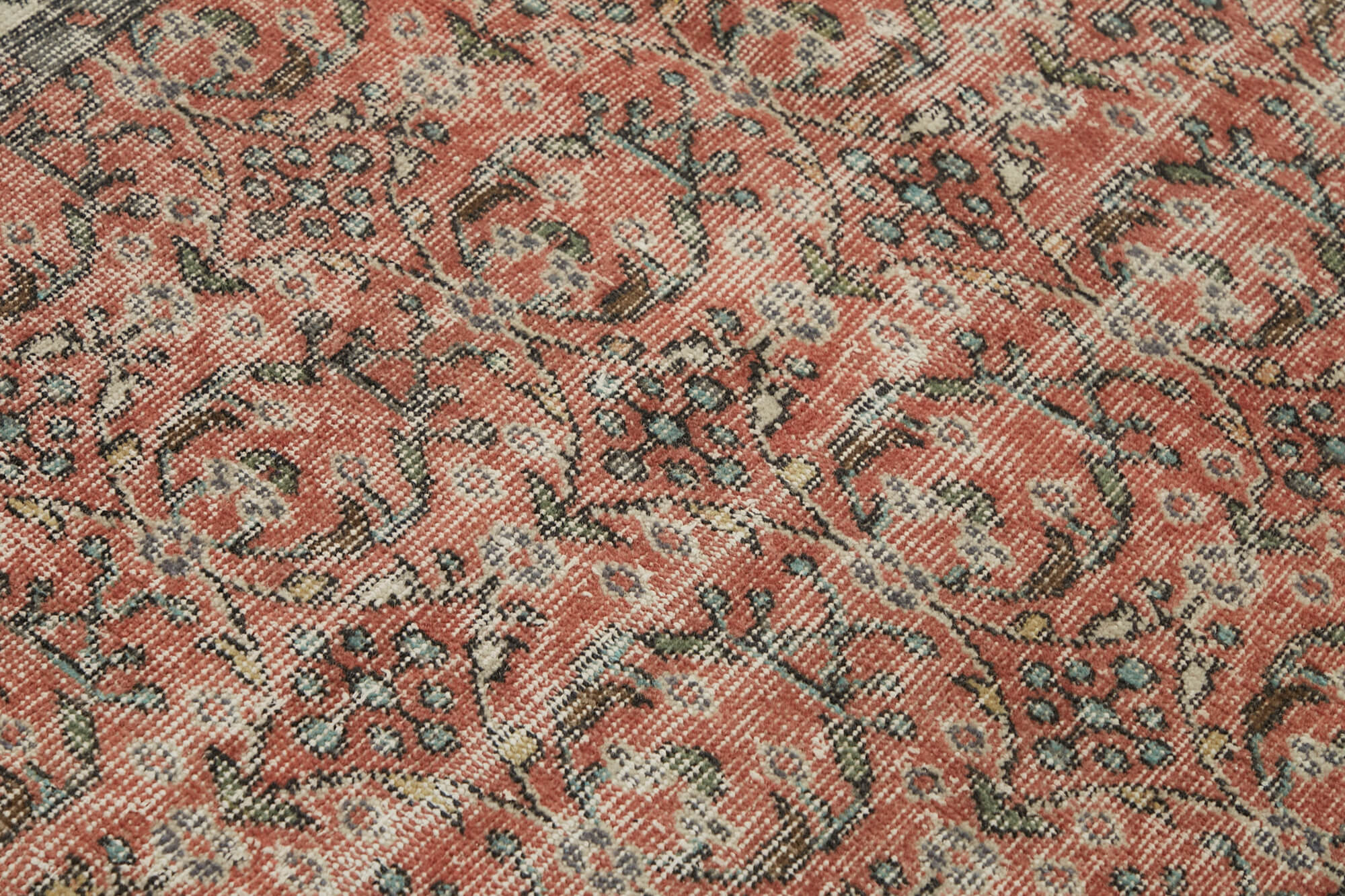 4x6 Red Turkish Vintage Area Rug - 45857