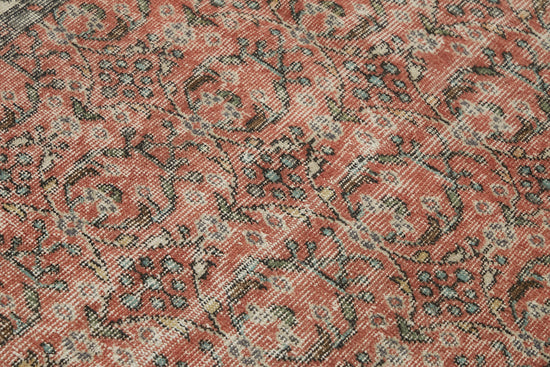 4x6 Red Turkish Vintage Area Rug - 45857