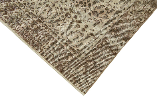 4x6 Beige Turkish Vintage Area Rug - 45863