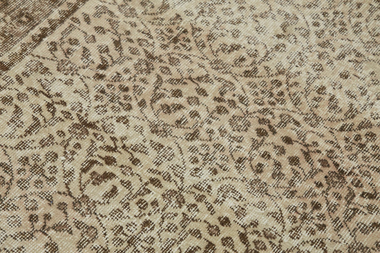 4x6 Beige Turkish Vintage Area Rug - 45863