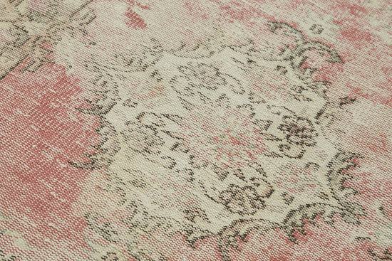 3x7 Beige Turkish Vintage Area Rug - 45864