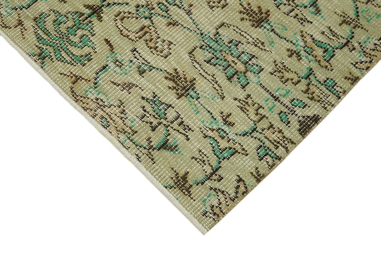 3x7 Beige Turkish Vintage Area Rug - 45867