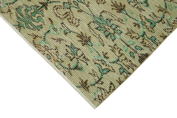 3x7 Beige Turkish Vintage Area Rug - 45867