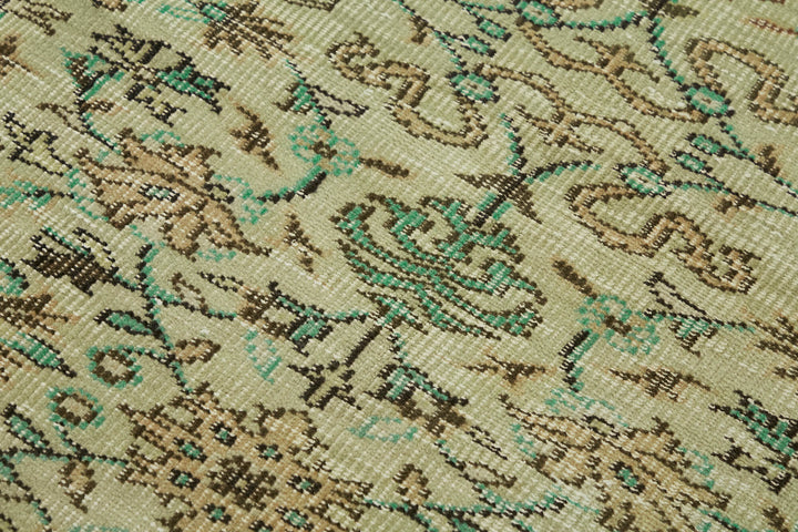 3x7 Beige Turkish Vintage Area Rug - 45867