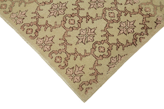 5x7 Beige Turkish Vintage Area Rug - 45869