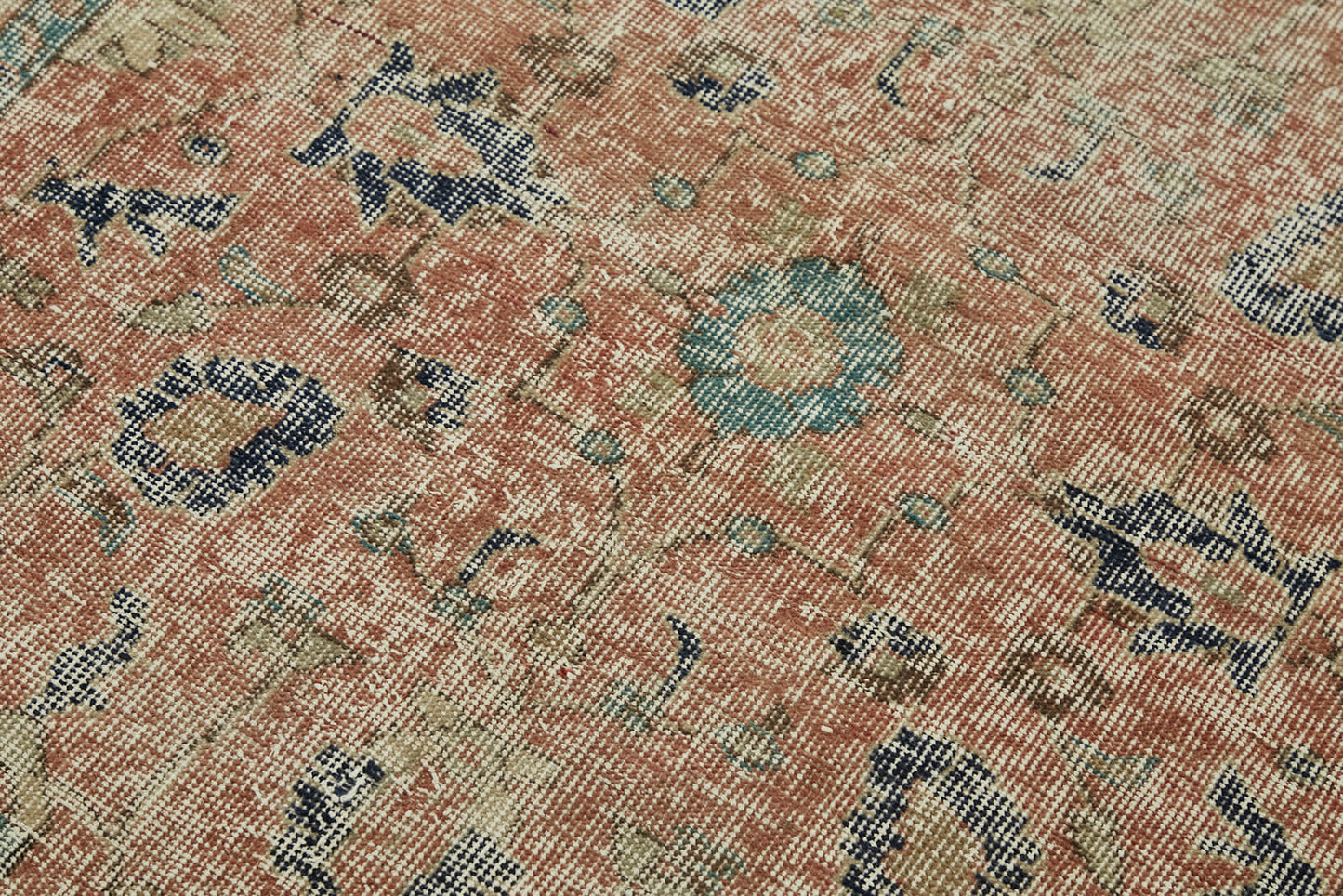 4x6 Beige Turkish Vintage Area Rug - 45871