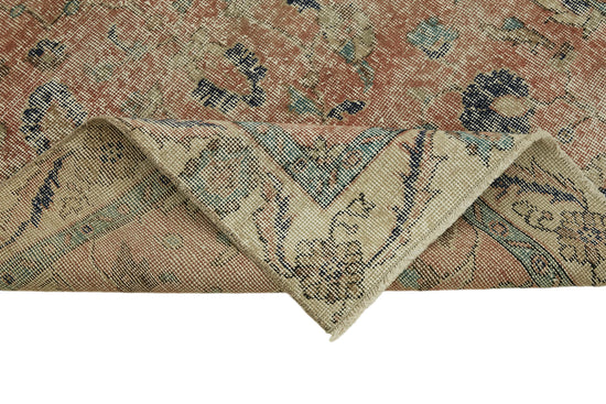 4x6 Beige Turkish Vintage Area Rug - 45871