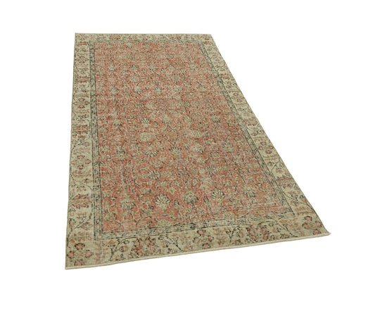 3x6 Beige Turkish Vintage Area Rug - 45872