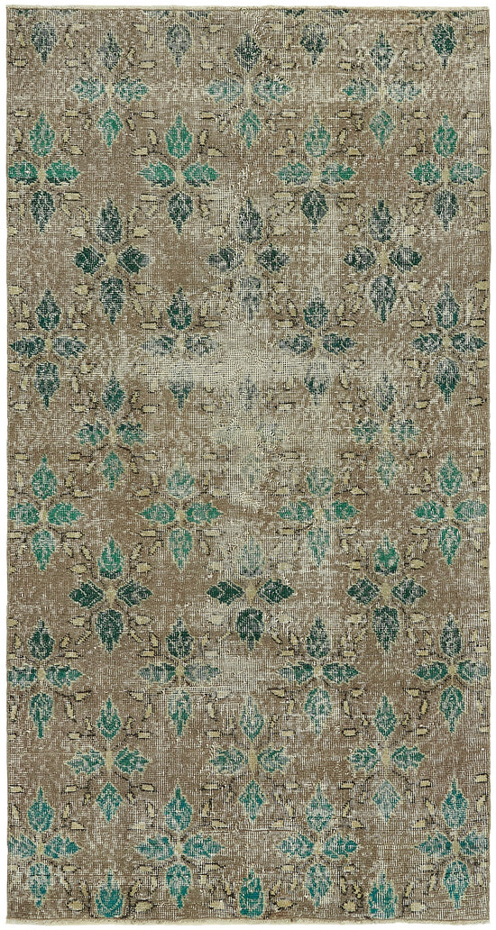 3x7 Grey Turkish Vintage Area Rug - 45875