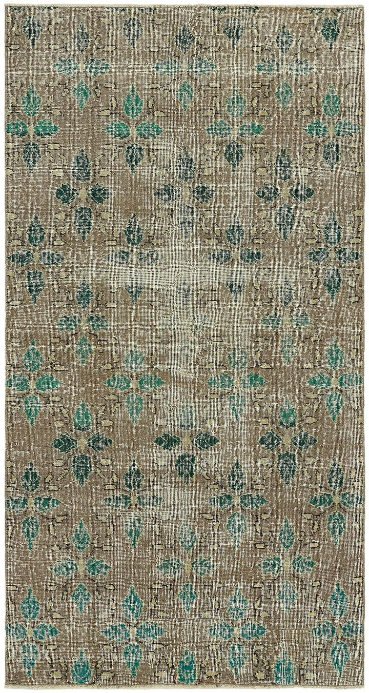3x7 Grey Turkish Vintage Area Rug - 45875