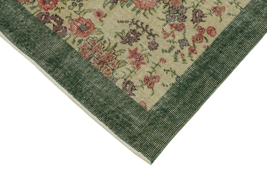 4x7 Beige Turkish Vintage Area Rug - 45879