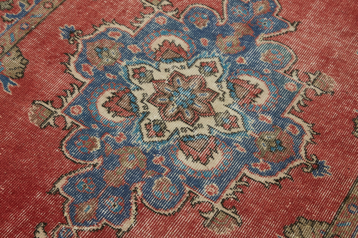 4x6 Red Turkish Vintage Area Rug - 45881